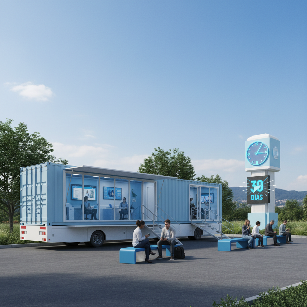 Unidade móvel e clínica - implantação em 30 dias