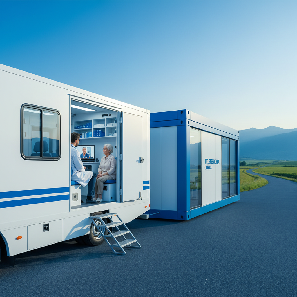 Unidade móvel e clínica de telemedicina